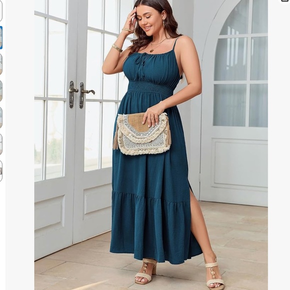 Boho Beach Maxi Dress NIP - Picture 2 of 3